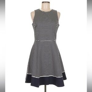 Kate Spade New York Stripe Ponte Fit-&-Flare Dress Size 2